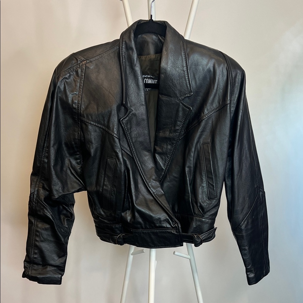 Vintage COMINT Springsteen Black Leather Jacket